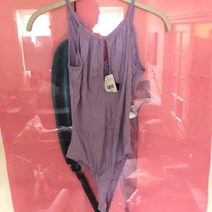 FASHION NOVA BRAND NEW PURPLE BODYSUIT SIZE SMALL